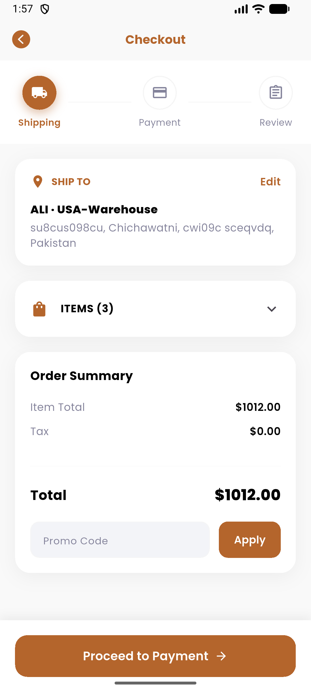 Checkout